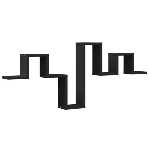 vidaXL seinariiul, must, 104,5 x 10 x 43 cm, tehispuit