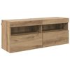 vidaXL TV Seina Kapp LEDiga K&auml;sit&ouml;&ouml;puu 100 x 30 x 40 cm Tehispuit
