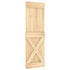 vidaXL Libisev uks NARVIK Naturaalne ja must 70 x 210 cm (152,5 cm)
