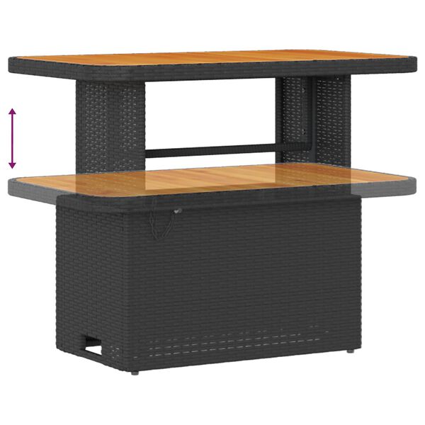 vidaXL Aia Diivanikomplekt padjaga 10 pcs Must Polürooster