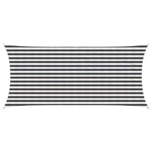 vidaXL P&auml;ikesetelgi sail Anthracite ja valge 2 x 4 m HDPE