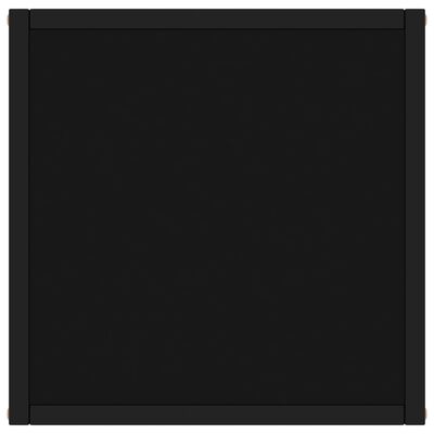 vidaXL kohvilaud, must, must klaas, 40 x 40 x 50 cm