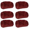 vidaXL Viskab tekid 6 pcs Bordeaux punane 130 x 150 cm Fliis