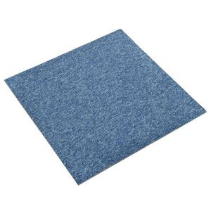vidaXL Vaip 20 pcs Sinine 50 x 50 cm 100% pol&uuml;prop&uuml;leen