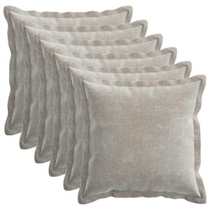 vidaXL Diivanipadi 6 pcs HOUTEN Helehall 40 x 40 cm &Scaron;en&uuml;&uuml;lfabric