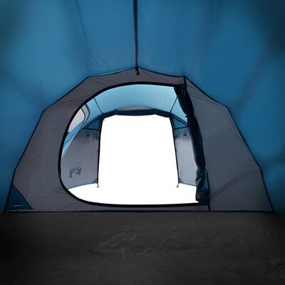 vidaXL matkatelk 3 inimesele, tunnel, sinine, veekindel