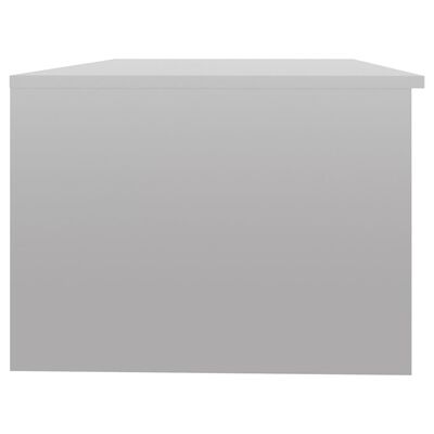 vidaXL kohvilaud, kõrgläikega valge, 102 x 50 x 36 cm, tehispuit
