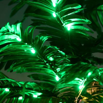 vidaXL LED palmipuu soe valge 88 LEDi 150 cm