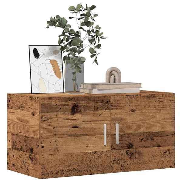 vidaXL Seinakapp Vana puit 80x39x40 cm Engineered Wood