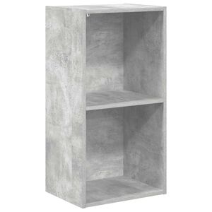vidaXL 2-korruseline raamaturiiul betoonhall 40x30x76,5 puitlaastplaat