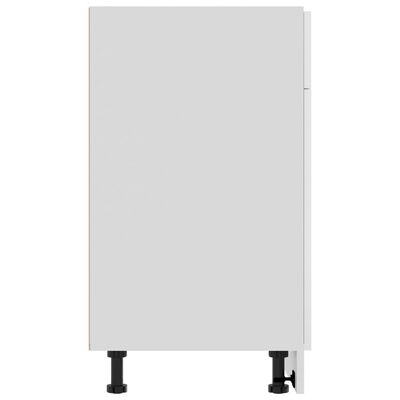 vidaXL köögikapp, kõrgläikega valge, 80 x 46 x 81,5 cm, puitlaastplaat