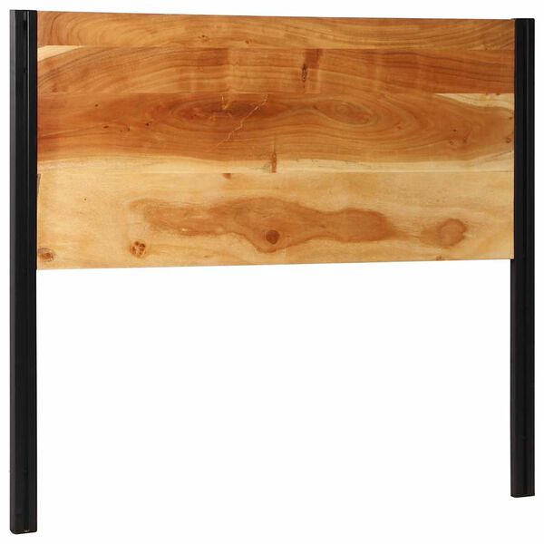 vidaXL voodipeats 120 cm T&auml;ispuidust akaatsia ja raud