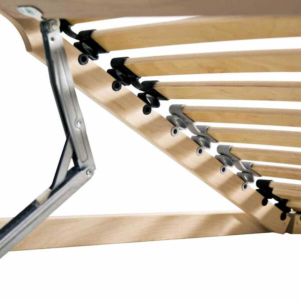 vidaXL Lamelpõhi peaga Pruun 70 x 190 cm Tugev pöökpuit