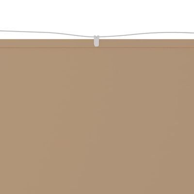 vidaXL vertikaalne varikatus, pruunikas, 100 x 1200 cm, Oxfordi kangas
