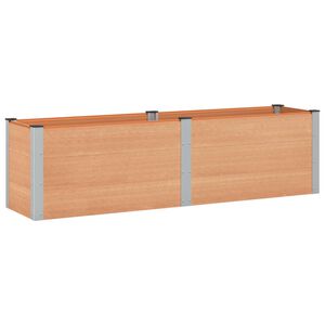vidaXL K&otilde;rgendatud aia taimelava Pruun 200 x 50 x 54 cm