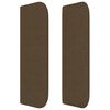 vidaXL voodipeats servadega, tumepruun, 103x16x78/88 cm, kangas