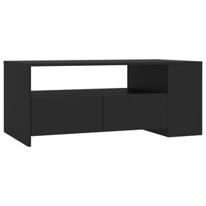 vidaXL kohvilaud, must, 102 x 55 x 42 cm, tehispuit