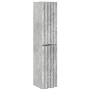 vidaXL Seinale kinnitatav vannitoikapp Betoonhall 33 x 34,5 x 160 cm