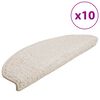 vidaXL trepimatid 10 tk 65 x 21 x 4 cm valged poolringikujulised suured