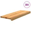 vidaXL trepiastmed 4 tk, helepruun, 70x25x2 cm, tammepuit