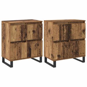 vidaXL K&otilde;ide 2 pcs Vana puit 60 x 35 x 70 cm