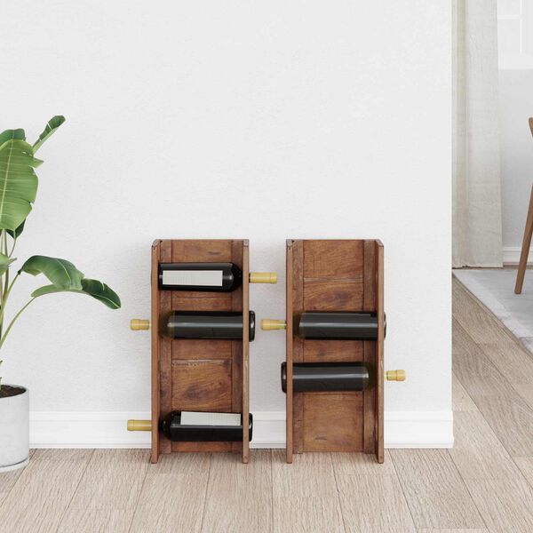 vidaXL Rest Pruun 24 x 13 x 54 cm Tugev Mahagoni Puit