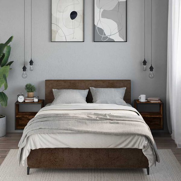 vidaXL Seinale kinnitatavad &ouml;&ouml;kapid 2 tk suitsutamme 40x31x39,5 cm