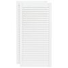 vidaXL kapiuksed, võrega disain 2 tk valge 99,3x49,4 cm männipuit