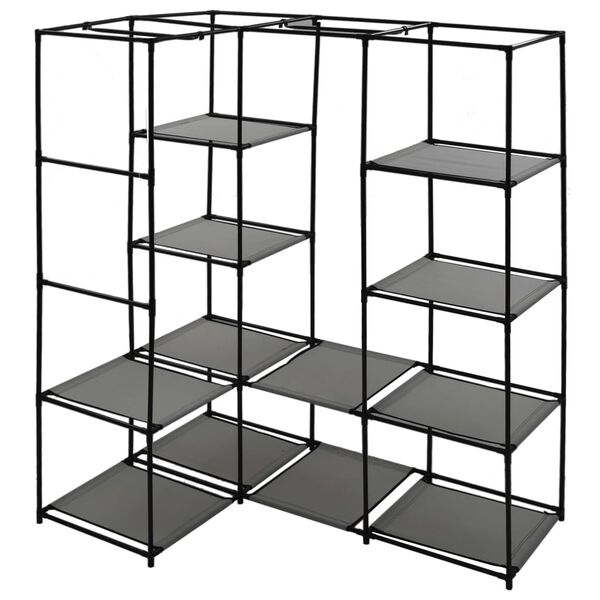 vidaXL nurgakapp, hall, 130 x 87 x 169 cm