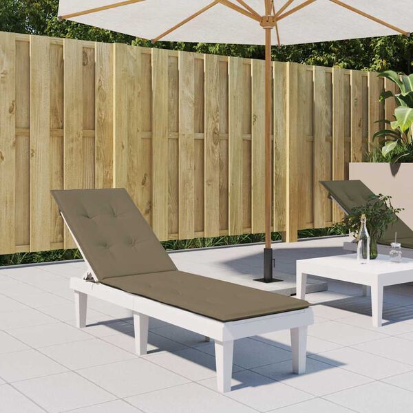 vidaXL p&auml;evitustooli istmepadi, pruunikashall, (75+105) x 50 x 4 cm kangas