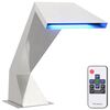 vidaXL Basseini juga RGB LEDidega Roostevaba teras 63,5 x 29 x 51 cm