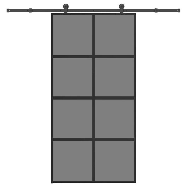 vidaXL l&uuml;kanduks riistvara komplektiga 102,5x205cm karastatud klaasist
