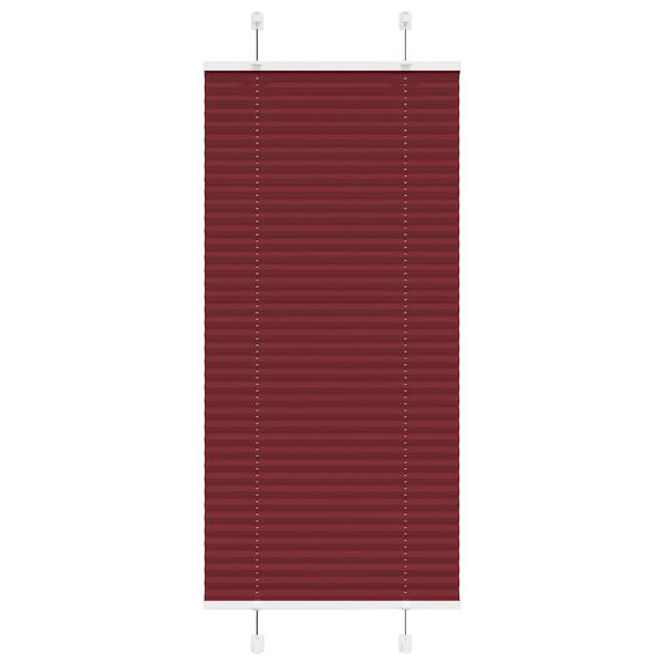 vidaXL plisseeritud ruloo Bordeaux punane 60x150 cm Kanga laius