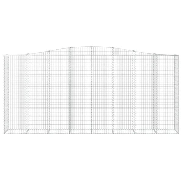 vidaXL kaarekujulised gabioonkorvid 4 tk, 400x50x180/200 cm, raud