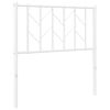 vidaXL metallist peatsi vahetatav vooder, valge, 80 cm