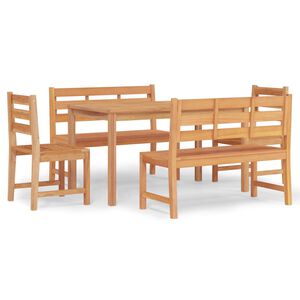 vidaXL 5-osaline aiam&ouml;&ouml;bli komplekt, tiikpuu