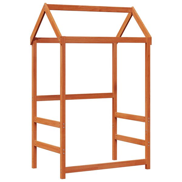 vidaXL P&auml;eva Voodi Komplekt 3 pcs Vahapruun Tahke m&auml;nd