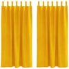 vidaXL Pimendavad kardinad 2 tk Kollane sinep 140 x 175 cm Samet