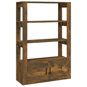 vidaXL puhvetkapp, suitsutatud tamm, 80x30x119,5 cm, tehispuit