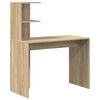 vidaXL Laud riiuliga Sonoma tamm 102 x 50 x 124 cm Tehispuit