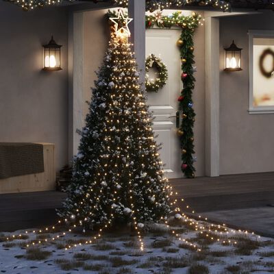 vidaXL jõulupuu tuled, 320 LEDi, soe valge, 375 cm