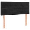 vidaXL voodipeats, must, 80x5x78/88 cm, samet