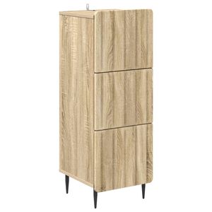 vidaXL Sahtlib&uuml;roo Sonoma tamm 33 x 34,5 x 92 cm Tehispuit