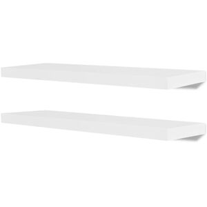 vidaXL seinariiulid, 4 tk, valge, 80 cm