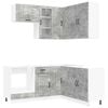 vidaXL K&ouml;&ouml;k &uuml;ksus LUCCA 8 pcs Betoonhall Tehispuit