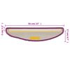 vidaXL trepimatid 15 tk 56 x 17 x 3 cm violetsed poolringikujulised