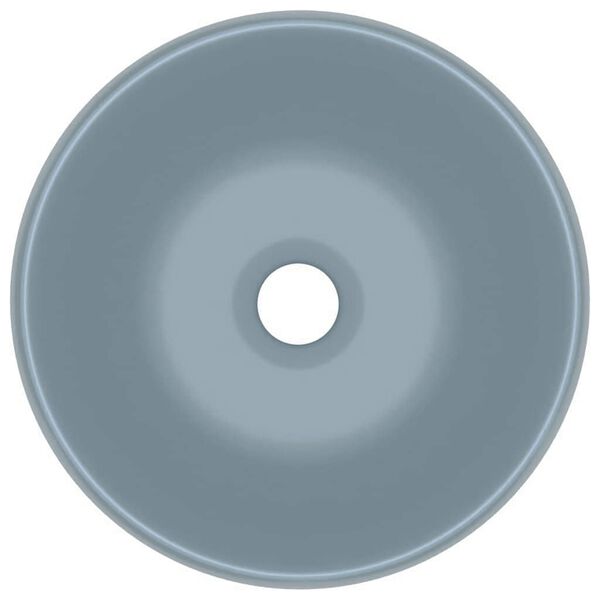 vidaXL luksuslik valamu &uuml;mar, matt helesinine, 40 x 15 cm, keraamiline