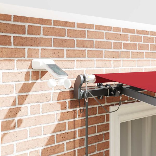 vidaXL Varjudekangas koos Punane 300 x 250 cm Pol&uuml;ester