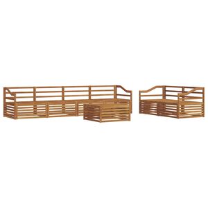 vidaXL V&auml;li diivanikomplekt 7 pcs Neutraalne Tugev akatsiapuu