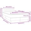 vidaXL Box Vedruvoodi madratsiga Tumehall 120x220 cm samet